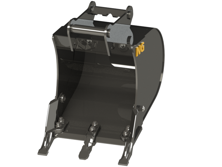 Godet 500 mm (20 pouces) Système Pin Lock pour Mini-Pelle – NG Attachments